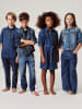Benetton Jeans-Kleid in Dunkelblau
