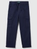 Benetton Cargohose in Dunkelblau