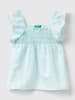 Benetton Linnen top turquoise