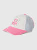 Benetton Cap in Weiß/ Rosa