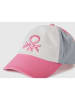 Benetton Cap in Weiß/ Rosa