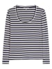 Herrlicher Longsleeve donkerblauw/beige