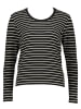 Herrlicher Longsleeve "Manolja" in Schwarz/ Weiß