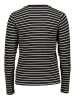Herrlicher Longsleeve "Manolja" in Schwarz/ Weiß