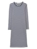 Herrlicher Kleid in Dunkelblau/ Weiß