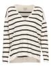 Herrlicher Pullover in Creme/ Schwarz