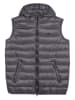Herrlicher Doorgestikte bodywarmer grijs
