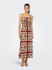 ONLY Kleid "Nova" in Beige/ Rot