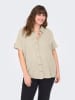 ONLY Carmakoma Hemd "Coco" in Beige
