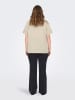 ONLY Carmakoma Hemd "Coco" in Beige
