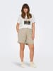 ONLY Carmakoma Shorts "Coco" in Beige
