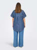 ONLY Carmakoma Hemd "Penna" in Blau