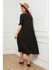 Plume Leinen-Kleid "Depay" in Schwarz
