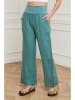 Plume Linnen broek "Derwan" turquoise