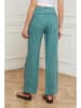 Plume Linnen broek "Derwan" turquoise