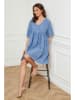 Plume Leinen-Kleid "Dobby" in Blau