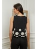 Plume Top "Maella" in Schwarz