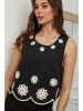 Plume Top "Maella" w kolorze czarnym