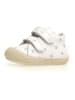 Naturino Leder-Lauflernschuhe "Cocoon" in Weiß/ Silber