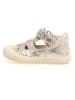 Naturino Leder-Halbsandalen "Bede" in Creme/ Silber