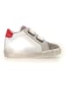 Naturino Leder-Sneakers "Dorrie" in Grau/ Weiß/ Rot