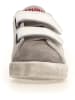 Naturino Leder-Sneakers "Dorrie" in Grau/ Weiß/ Rot