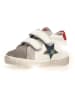 Naturino Leder-Sneakers "Dorrie" in Grau/ Weiß/ Rot