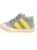 Naturino Leder-Sneakers "Macks" in Hellblau/ Gelb