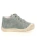 Naturino Leder-Sneakers "Macks" in Hellblau/ Gelb