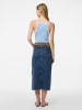 Pieces Top "Jane" blauw/wit
