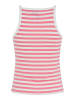 Pieces Top "Jane" lichtroze/wit