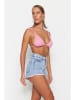 trendyol Jeans-Shorts in Blau