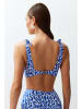 trendyol Bikinitop blauw/wit
