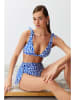 trendyol Bikinitop blauw/wit