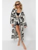 trendyol Kaftan in Creme/ Schwarz