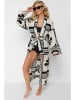 trendyol Kaftan in Creme/ Schwarz