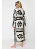 trendyol Kaftan in Creme/ Schwarz