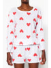 trendyol Pyjama in Weiß/ Rot