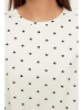 trendyol Pyjama in Weiß/ Schwarz