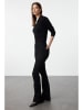 trendyol Dżinsy - Flare fit - w kolorze czarnym