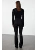 trendyol Dżinsy - Flare fit - w kolorze czarnym