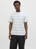 Jack & Jones Koszulka "Birk" w kolorze błękitno-białym