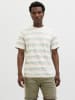 Jack & Jones Koszulka "Birk" w kolorze szaro-białym