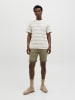 Jack & Jones Koszulka "Birk" w kolorze szaro-białym