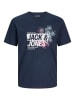 Jack & Jones 3-delige set: shirts "Jaxon" wit/donkerblauw/grijs