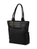 Burkely Leder-Schultertasche in Schwarz - (B)33 x (H)37 x (T)10 cm
