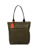 Burkely Leren schoudertas kaki - (B)33 x (H)37 x (D)10 cm