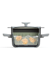 BergHOFF Wkładka 2w1 "Balance" w kolorze jasnoszarym do gotowania na parze - Ø 24 cm
