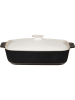 Maku 2-delige deksel: ovenvorm met deksel zwart/wit - (L)36 x (B)21,5 cm