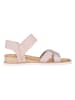 Skechers Skórzane sandały "Desert Kiss Secret Picnic" w kolorze jasnoróżowym